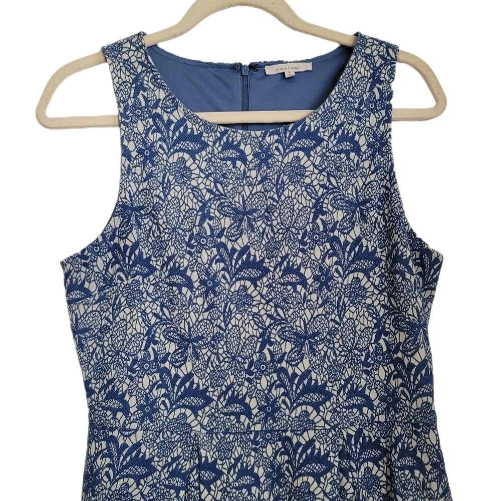 41 Hawthorn Dress M Medium Blue Floral Sleeveless - Picture 2 of 7